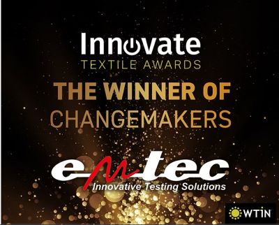 emtec TSA đ&atilde; đạt giải Changemakers Award (Giải thưởng Người th&uacute;c đẩy thay đổi) trong ng&agrave;nh dệt may tại WTiN.